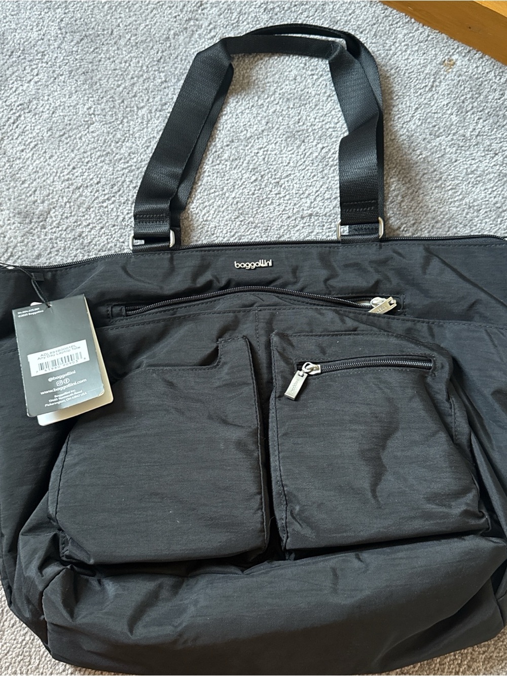 baggallini Black Everyday Laptop Tote Bag